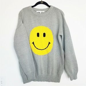 English Factory Smiley Face Sweater